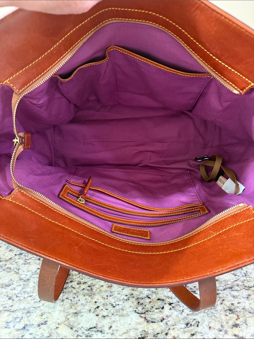 Dooney & Bourke Disney Parks Beauty & the Beast Dream Big Princess Leather Tote - Picture 11 of 16